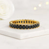 14k Gold Black Diamond Eternity Wedding Band