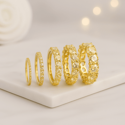 14k Gold Full Eternity Wedding Band