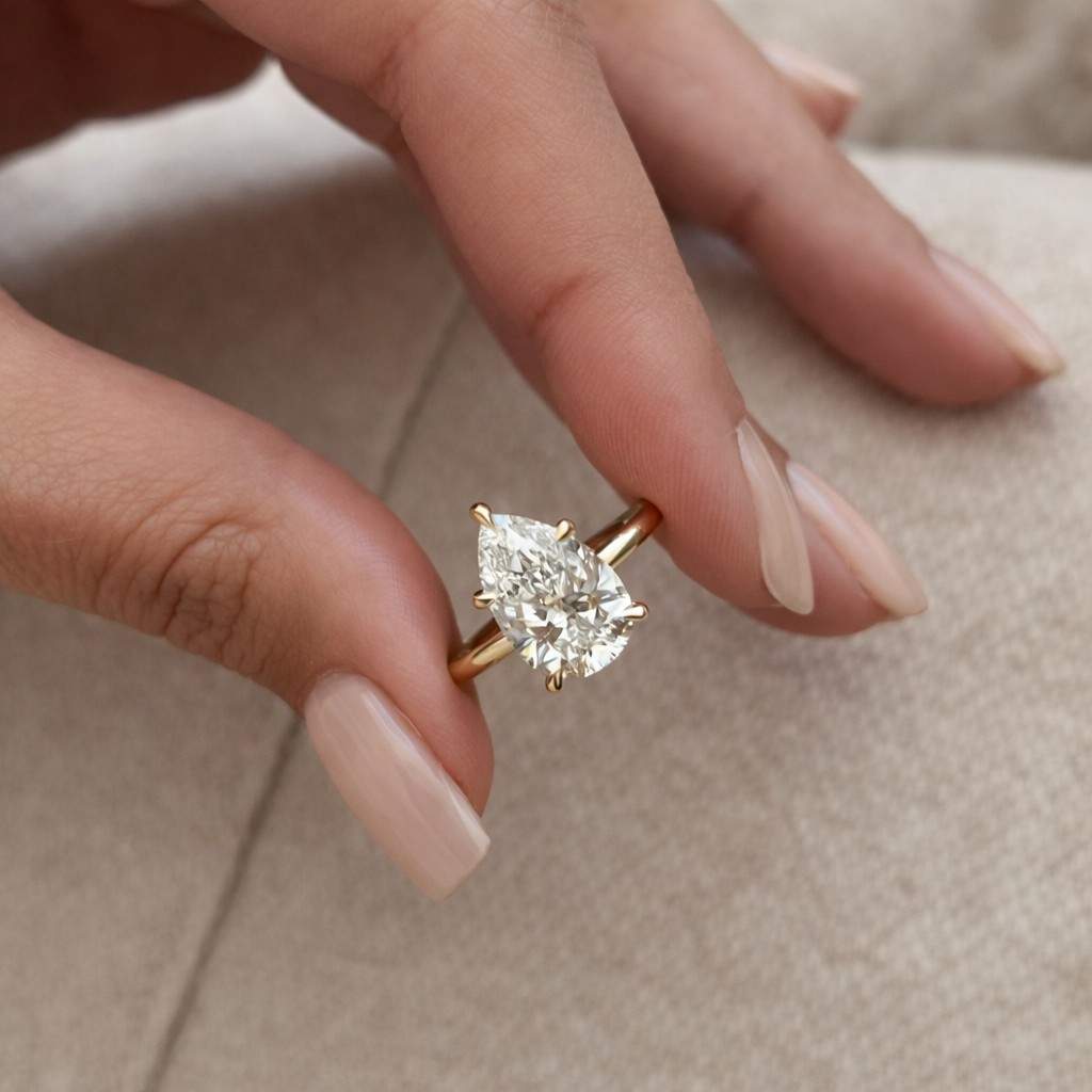 14k Gold Lab Grown Diamond Engagement Ring