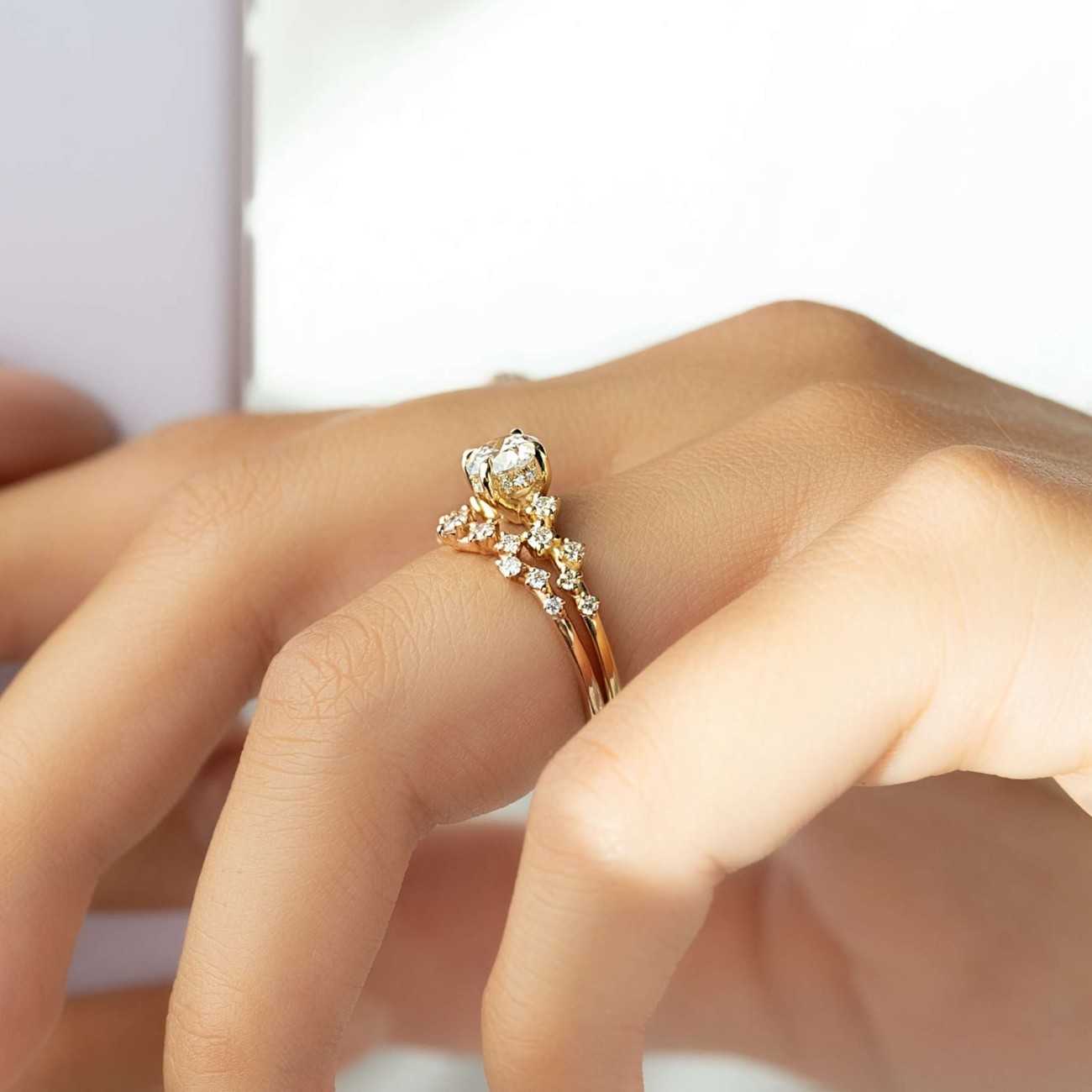 14k gold pink tourmaline trilogy ring oval three stone ring