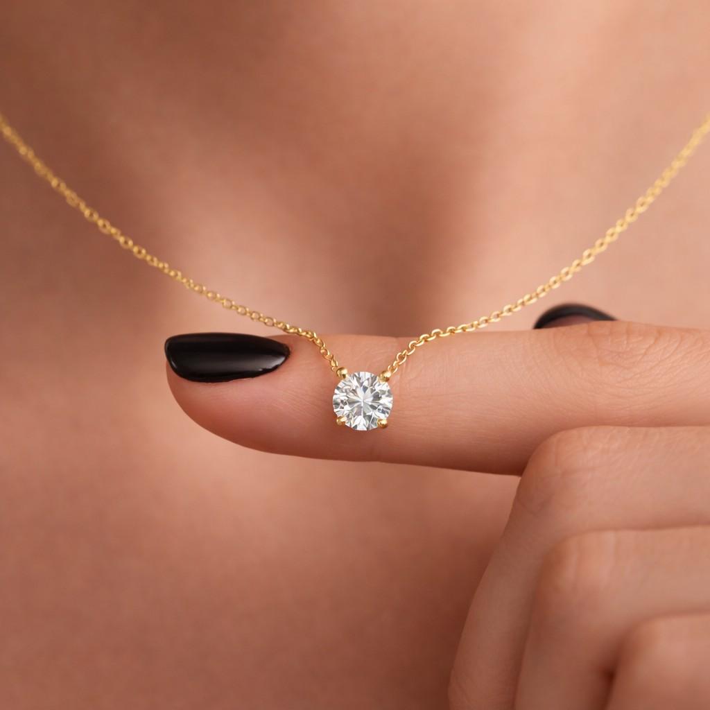 14k gold ribbed solitaire diamond ring, minimalist pinky ring

