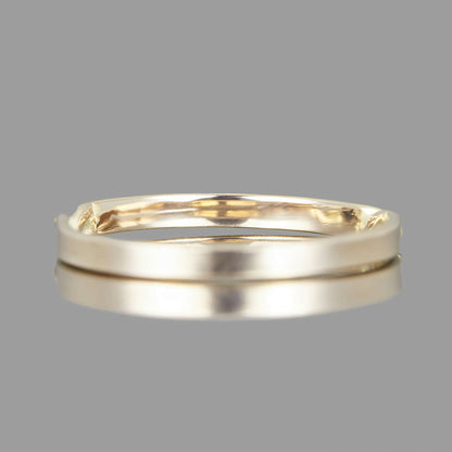 14k Gold Twist Wedding Band