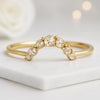 Round Rose Cut Diamond Wedding Band