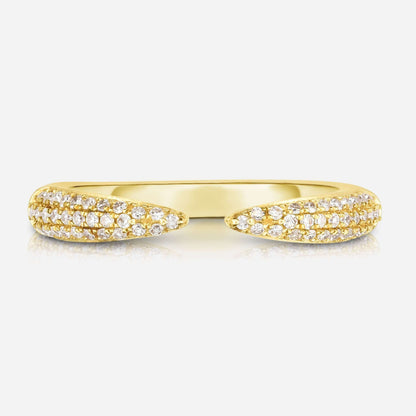 14k Open Band Stacking Ring for Women