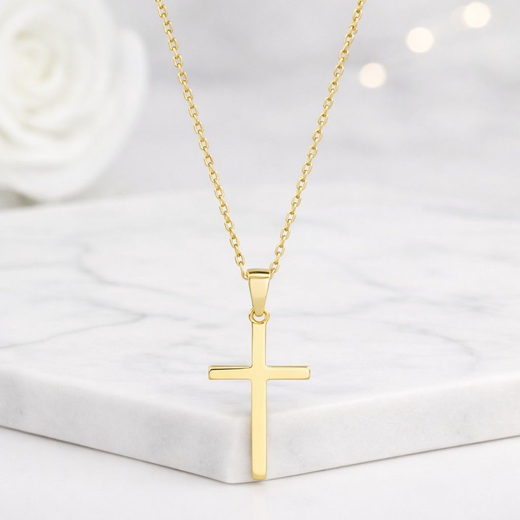 14k solid gold diamond choker necklace: dainty two-sided pendant
