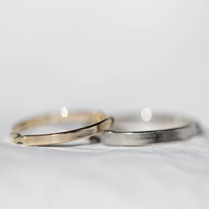 14k Solid Gold Twisted Vine Moissanite Wedding Band