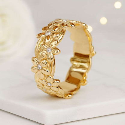14k Solid Yellow Gold Domed Wedding Band  3mm - 5mm Gold Ring  Classic Dome Comfort Fit Wedding Band  Men and Women's Engraved Ring Gifts