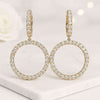 Pave Huggie Hoop Earrings By Custom By Luxurian