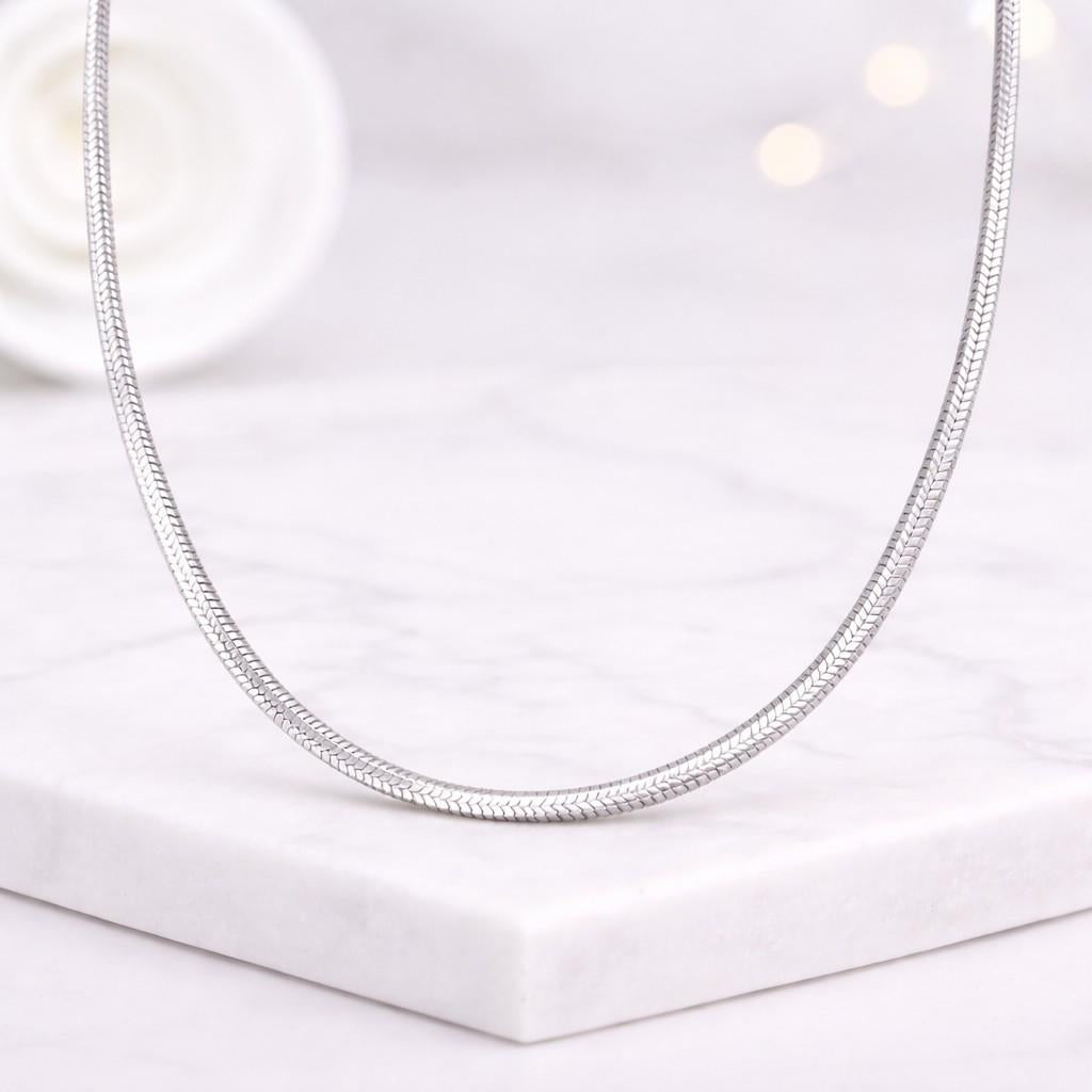  18k gold necklace, herringbone chain, unisex jewelry 