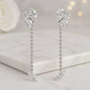 Marquise Lab Grown Diamond Chain Drop Dangle Earrings
