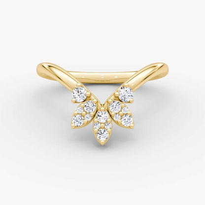 18K Real White Gold Round Cut Solitaire Engagement Ring