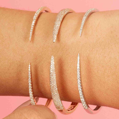 18k Open Cuff Bracelet Minimalist Jewelry Bridal Bracelet Anniversary Gift