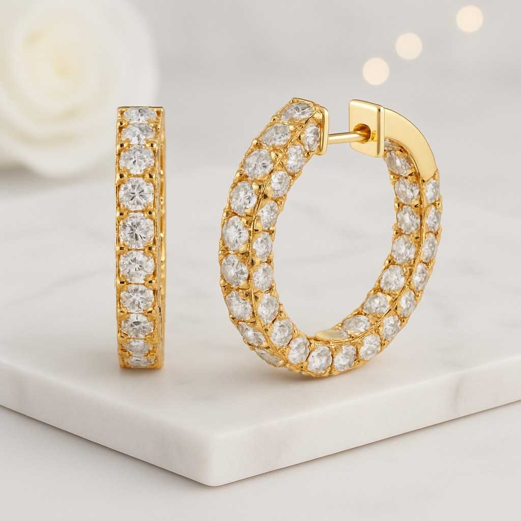 18k Solid Gold Everyday Wear Jewelry