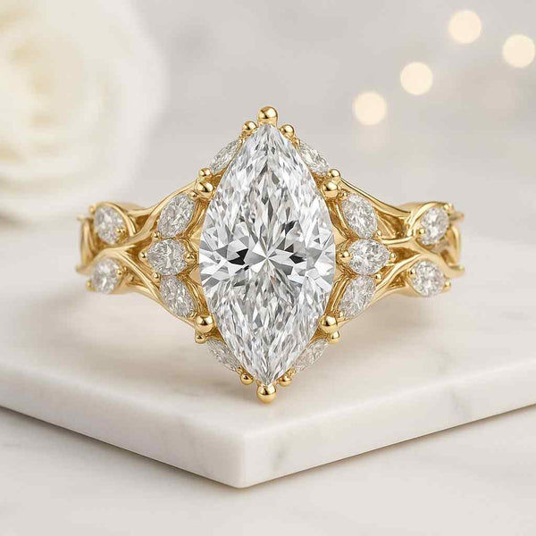 1 Carat IGI Certified Ring with Matching Band Lab Grown Diamond Bridal Set for Her Anniversary Rings for Women