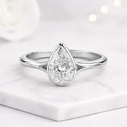 2.00 CT Pear Shaped Engagement Ring