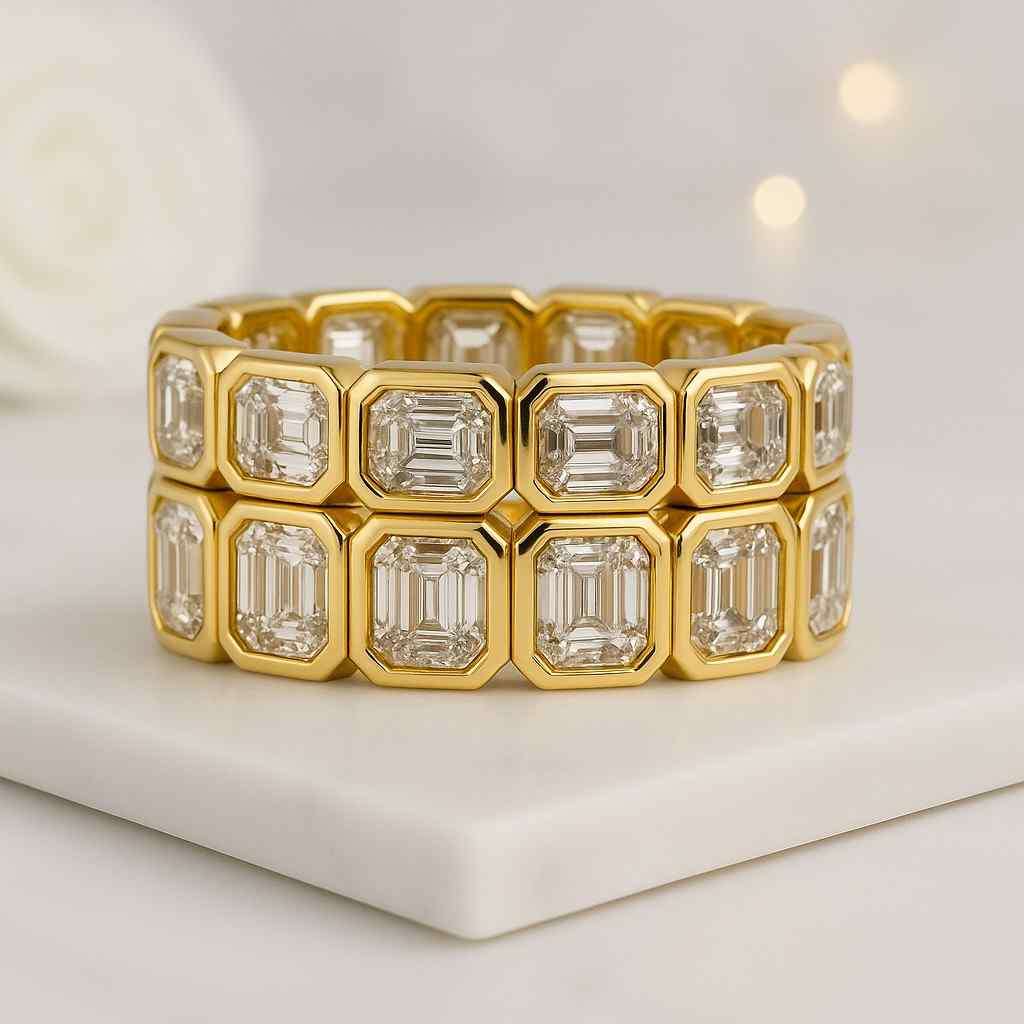 2.25 CTTW Emerald & Pear Lab Grown Diamond Engagement Ring, 14K Solid Gold Double Stone Ring Toi et Moi Ring Proposal-Promise Ring for Women
