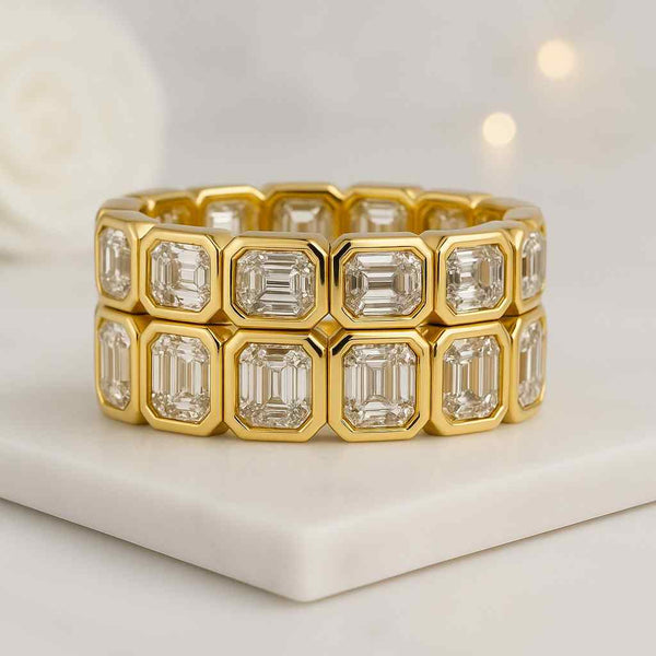 2.25 CTTW Emerald & Pear Lab Grown Diamond Engagement Ring, 14K Solid Gold Double Stone Ring Toi et Moi Ring Proposal-Promise Ring for Women

