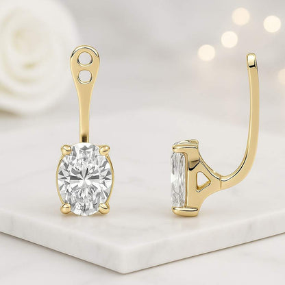 2.28 CTW Emerald Cut Lab Grown Diamond Engagement Ring in 18K Solid White Gold D VVS2 Certified Diamond Halo Ring
