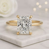 14K Radiant Cut Diamond Solitaire Anniversary Ring
