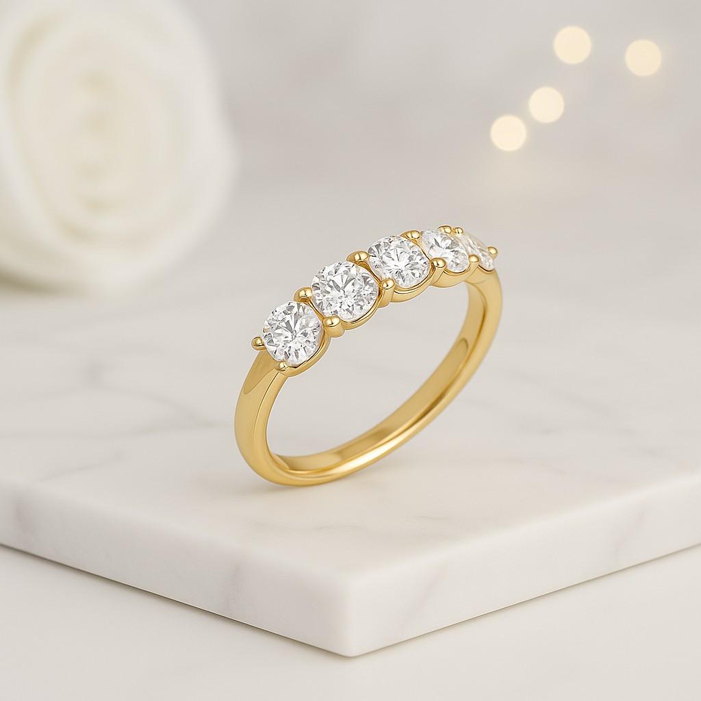 2CT Oval Three Stone Engagement Ring Solid White Gold 3-Diamond Rings Oval Colorless Claw Prong Wedding Ring Best Anniversary Gift For Women
