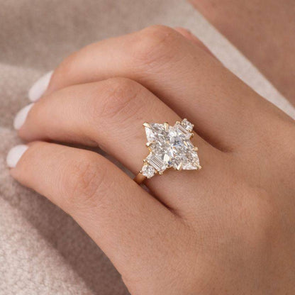 2 Carat Marquise Five Stone Engagement Ring
