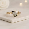 Trillion Cut Moissanite Diamond Ring