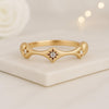 14k Solid Gold Distance Diamond Ring