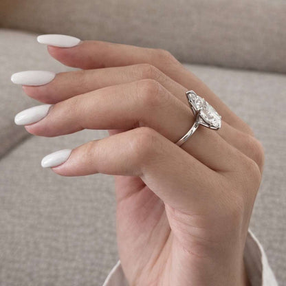 3Ct Solid 14K Gold Engagement Ring
