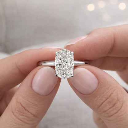 3 Carat Elongated Cushion Ring

