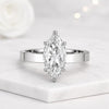 3 Carat Marquise Lab Grown Diamond Solitaire Engagement Ring