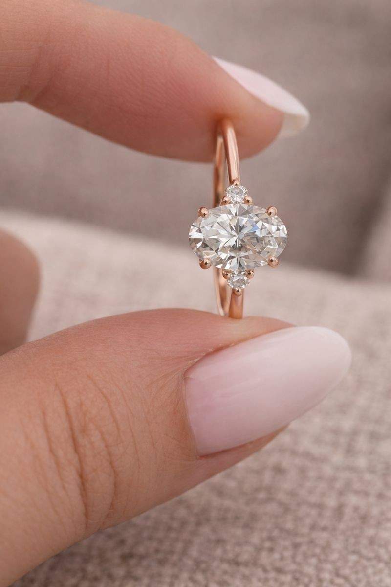 3 stone wedding ring for her 