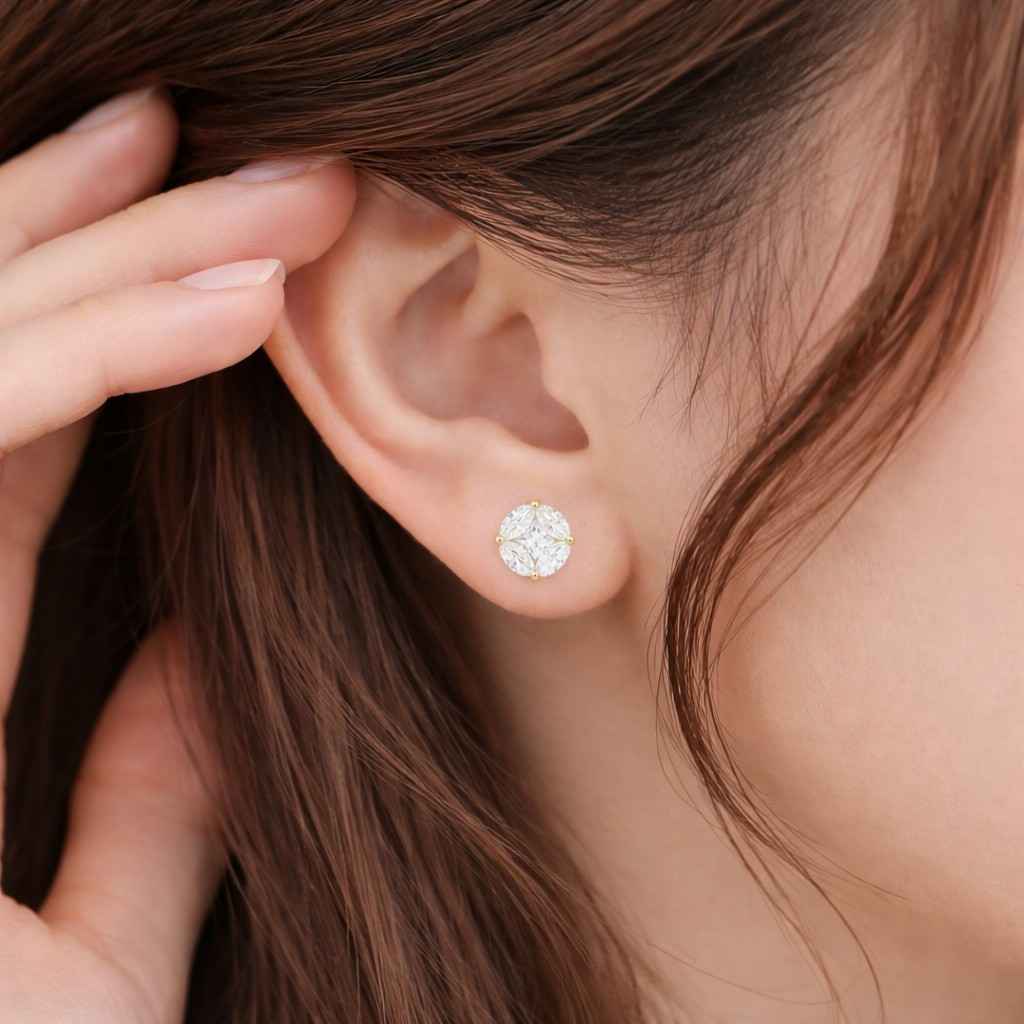 2 ct earrings two carat earrings 3 ct earrings three carat earrings 5 ct earrings five carat earrings large stone studs bold carat earrings