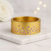 Pink Round Gemstone Cigar Band