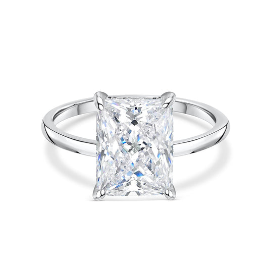 4-Prong Radiant Cut Engagement Ring in 14k Solid Gold