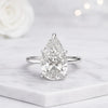5 Prong Pear Shaped Lab Grown Diamond Engagement Ring