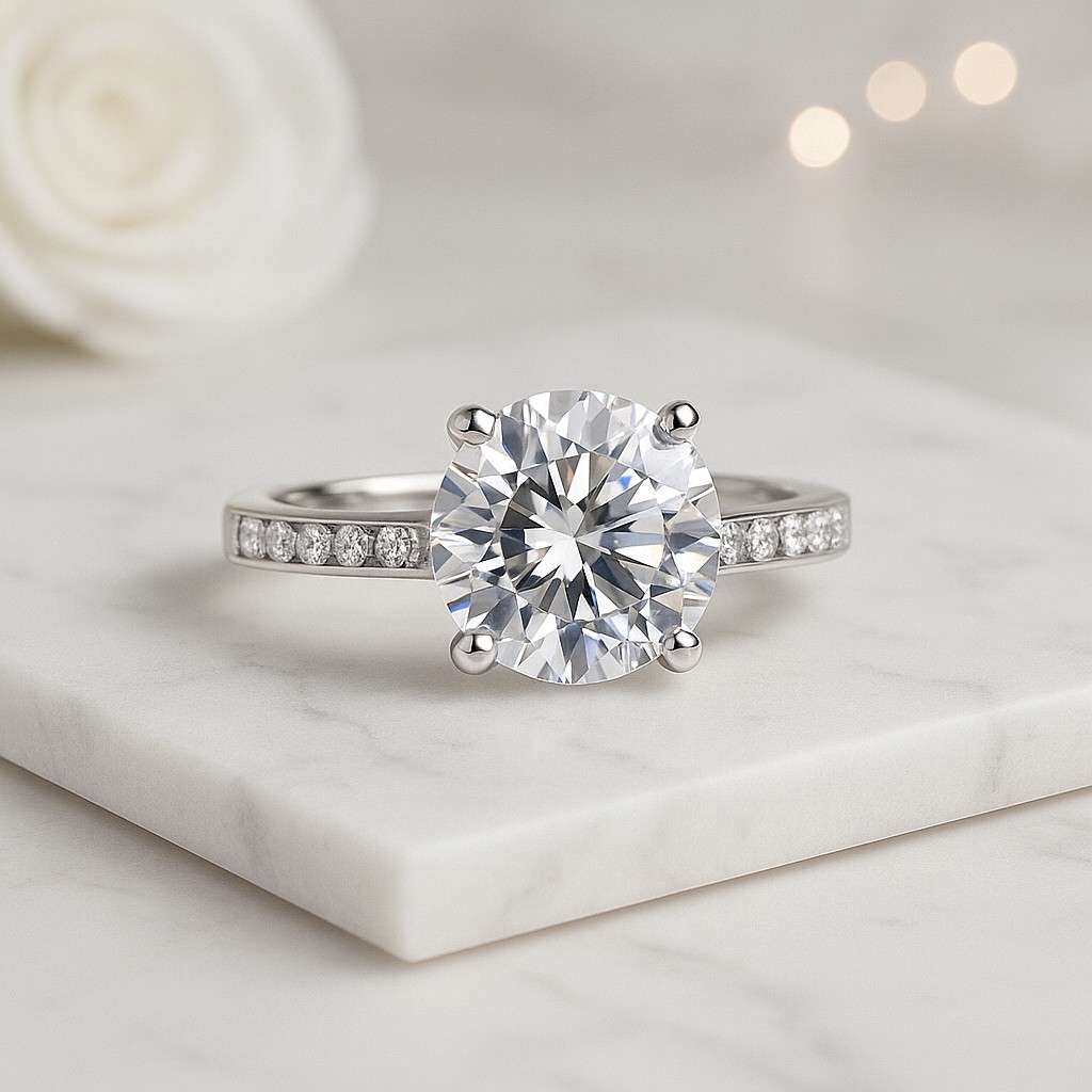 6 Bubble Prong Setting Daily Wear Ring For Women Proposal Ring