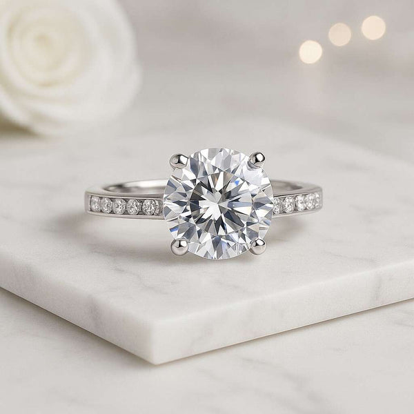 6 Bubble Prong Setting Daily Wear Ring For Women Proposal Ring