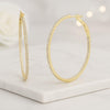 Classic Pave Inside-Out Diamond Hoop Earrings