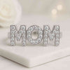Personalized Mom Latter Diamond Ring