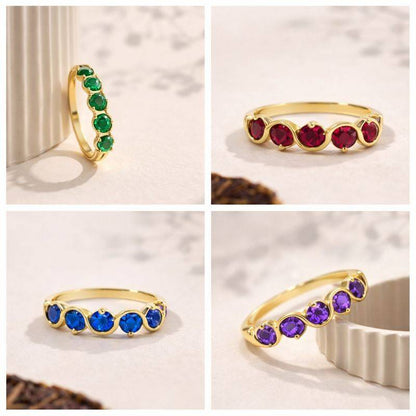925 silver birthstone ring sterling silver birthstone ring platinum birthstone ring silver family ring platinum family ring silver gemstone ring platinum gemstone ring precious metal ring custom silver ring custom platinum ring polished metal ring