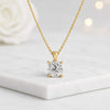 Cushion Cut Lab Grown Diamond Solitaire Pendant Necklace