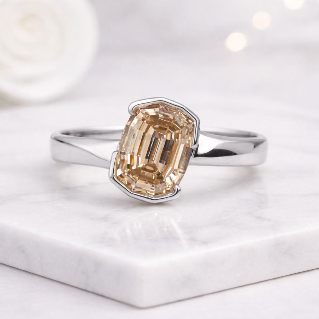 925 silver ring platinum ring sterling silver ring silver engagement ring silver solitaire ring silver bezel ring silver cushion ring silver bridal ring