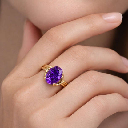 925 silver ring sterling silver ring platinum ring platinum jewelry silver amethyst ring platinum amethyst ring
