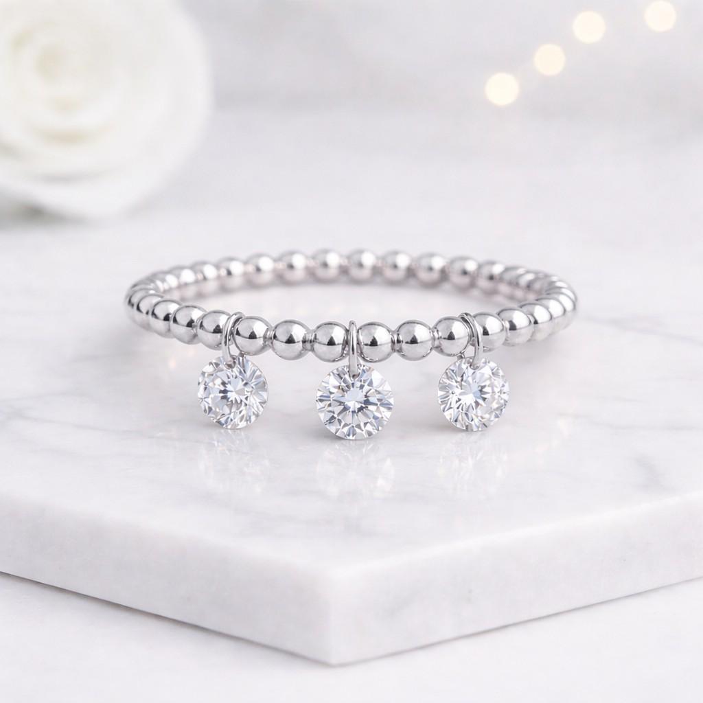 925 silver ring sterling silver ring platinum ring silver beaded ring platinum beaded ring silver charm ring platinum charm ring silver crystal ring platinum crystal ring silver stacking ring platinum stacking ring