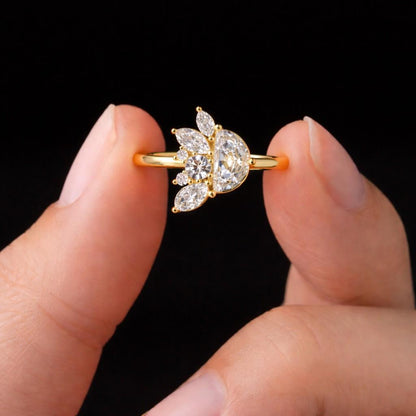 925 silver ring sterling silver ring platinum ring silver butterfly ring platinum butterfly ring silver engagement ring