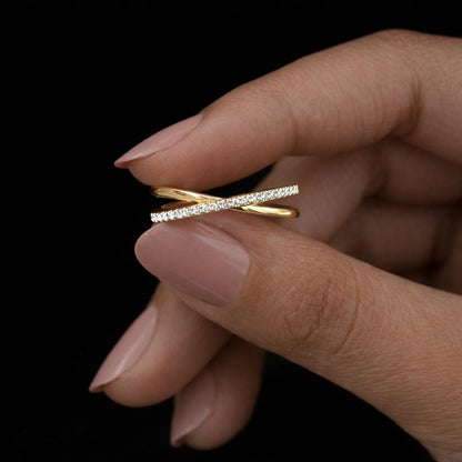14K Solid Gold Curved Wedding Band