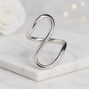 14k Solid White Gold Vanki Ring