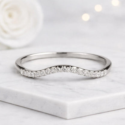 Anniversary Gift for Wife Wedding Band for Women