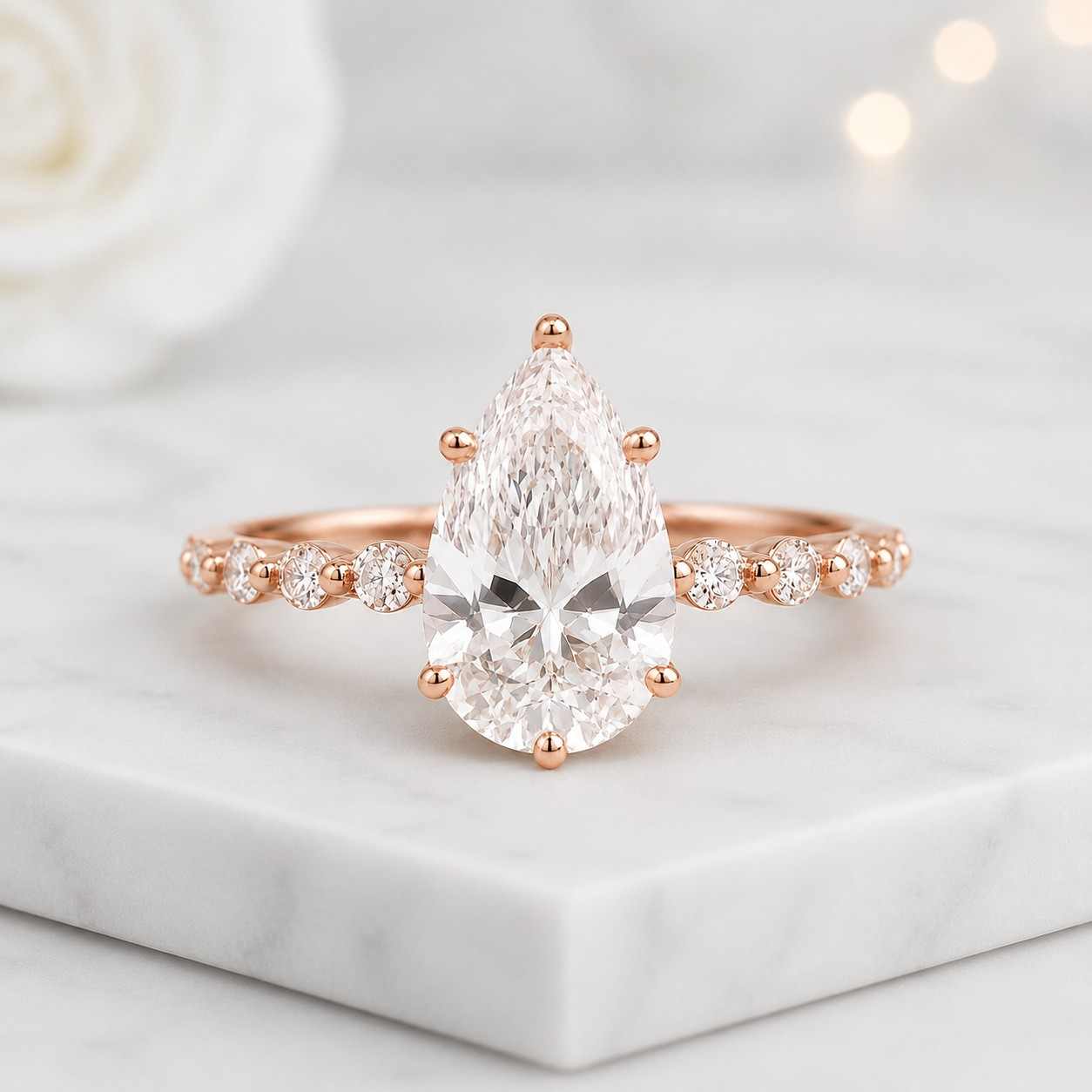 Anniversary ring, Solitaire Vintage Ring, Promise Ring