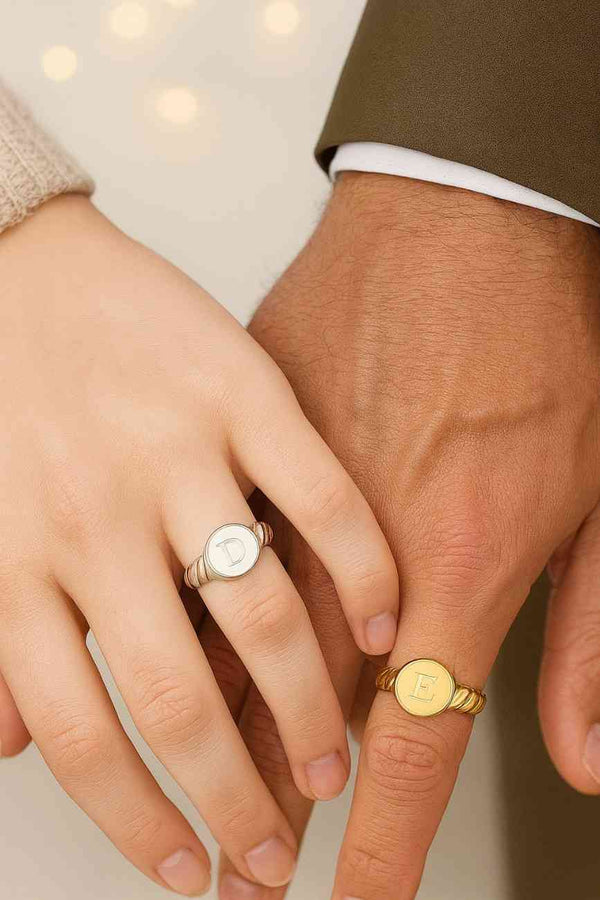 Antique Leaf Branch Ring Yellow Gold Engagement Ring Signet ring men